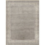 Lori Wool Oriental Area Rug in Dark Gray/Beige