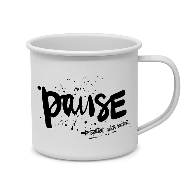 Powder-coated Metal Coffee Mug
