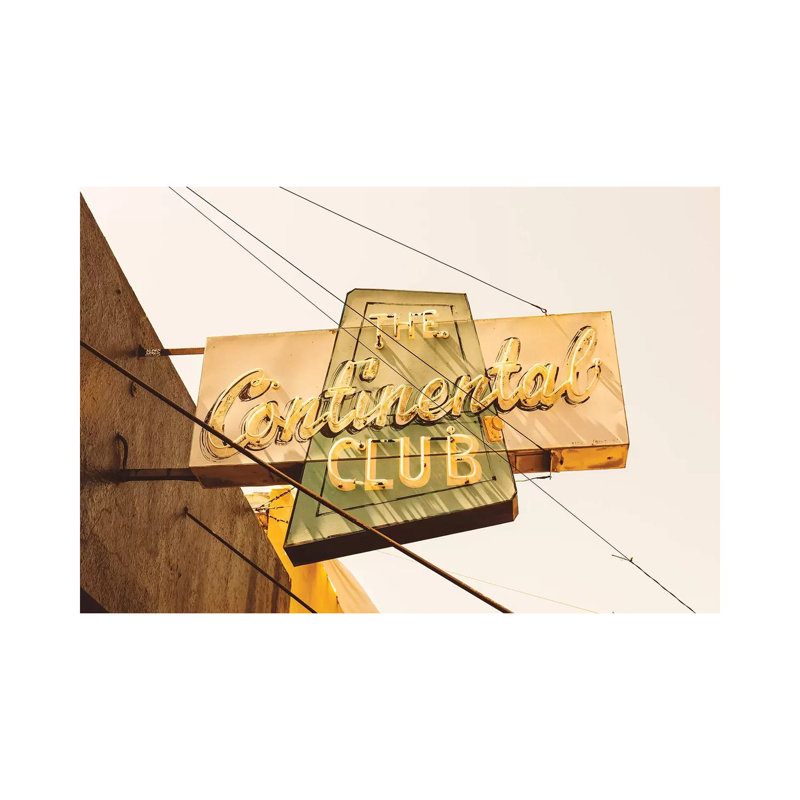 The Continental Club 1 Piece Wall Art on Canvas, 30.48cm H x 45.72cm W x 1.91cm D, Wrapped Canvas