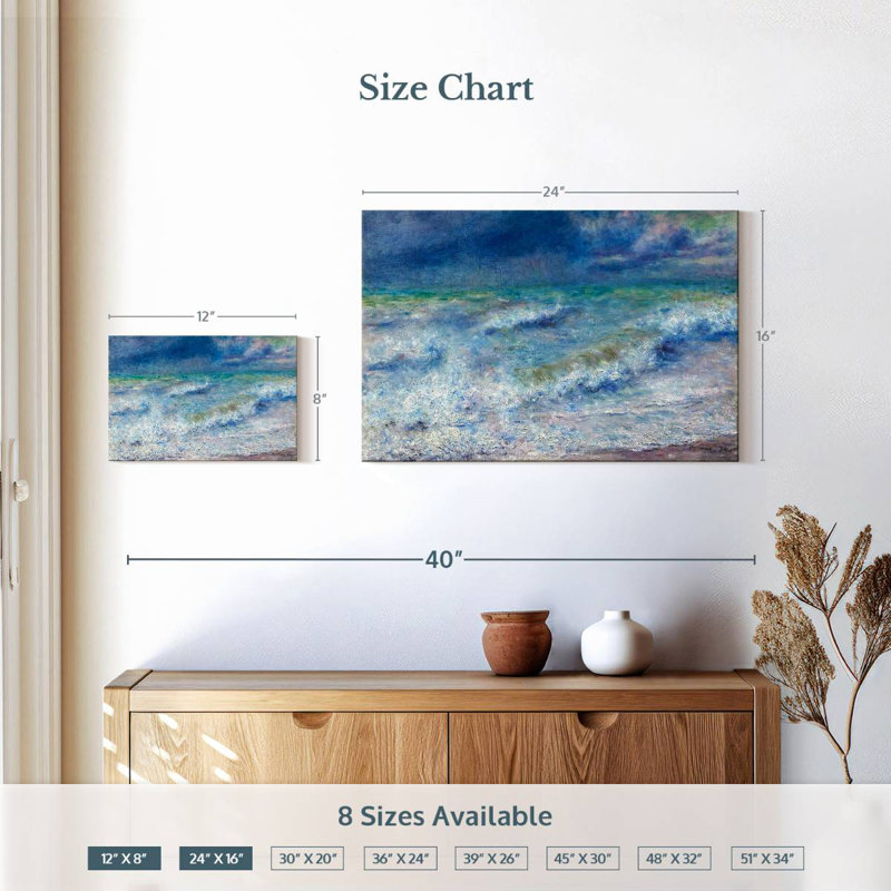 Gillard Seascape 1879, H 16 po x l 24 po