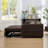 55.2" Sleeper Couch Corduroy Pull Out Sofa Bed-22024189
