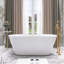 Baignoire autoportante en acrylique 63 po