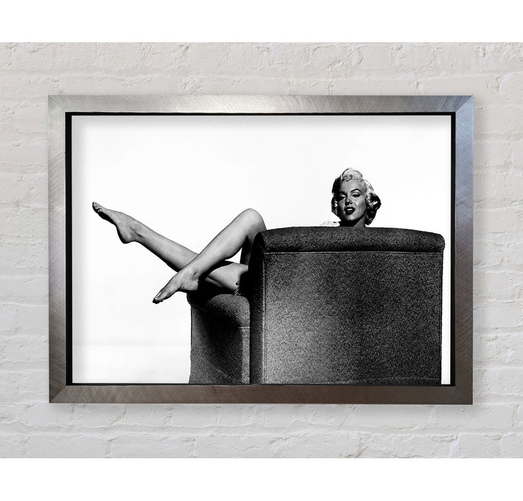 Marilyn Monroe Legs - Einzelne Bilderrahmen Kunstdrucke