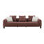Canapé en tweed marron Mardi avec 3 coussins