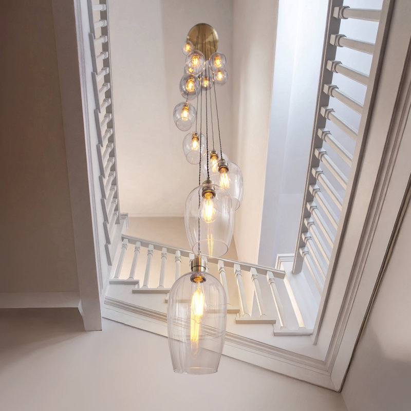Alans 13 - Light Chandelier, Antique Brass