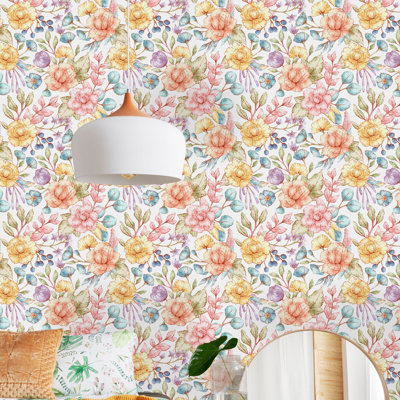 Peel & Stick Floral Roll