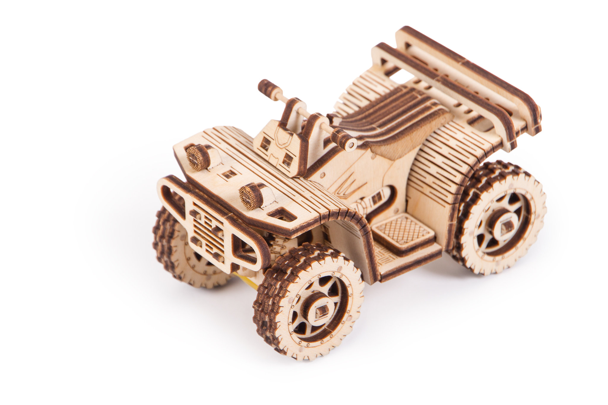 Wood Trick ATV Wooden 3D Mechanical Model Kit Puzzle | Wayfair