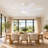 72" 8-Blade Large Ceiling Fans Modern Farmhouse Indoor With Lights And Remote-1082696116