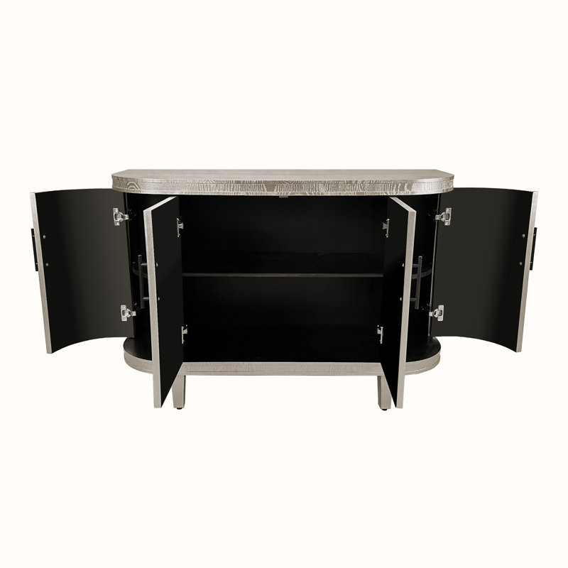 47.24'' Console Table, Champagne