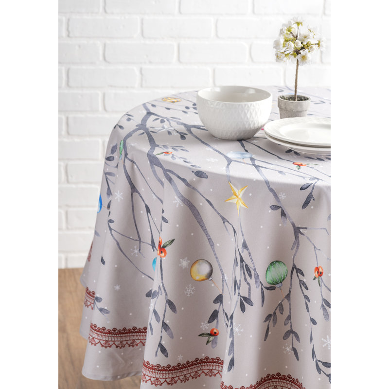 Maison d'Hermine  Fairy Christmas 100% Cotton Tablecloth - 63" Round, 63" x 63"
