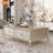 Eco-painted round edge solid wood coffee table
