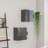 Escorpio 14 In. W X 6 In. D Gray Wall-Mounted Linen Cabinet
