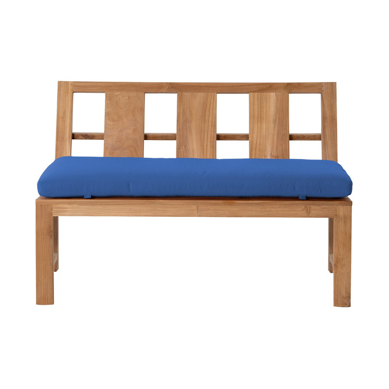 Ilarie Outdoor Teak Bench, Sapphire