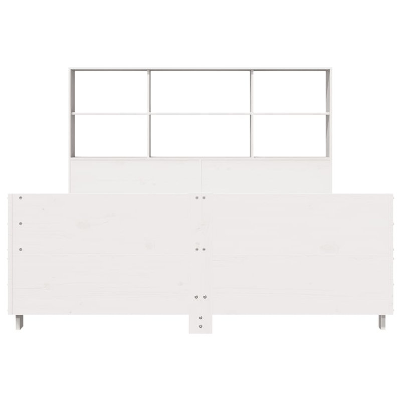 65-32 Solid Wood Bed, White, 140 x 200 cm