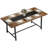 Industrial Dining Table for 8 People, 70.9" Long Rectangular Kitchen Table with Large Tabletop and Steel Legs for Dining Room, Rustic Brown