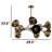 10 Lights Metal Body Unique Chandelier