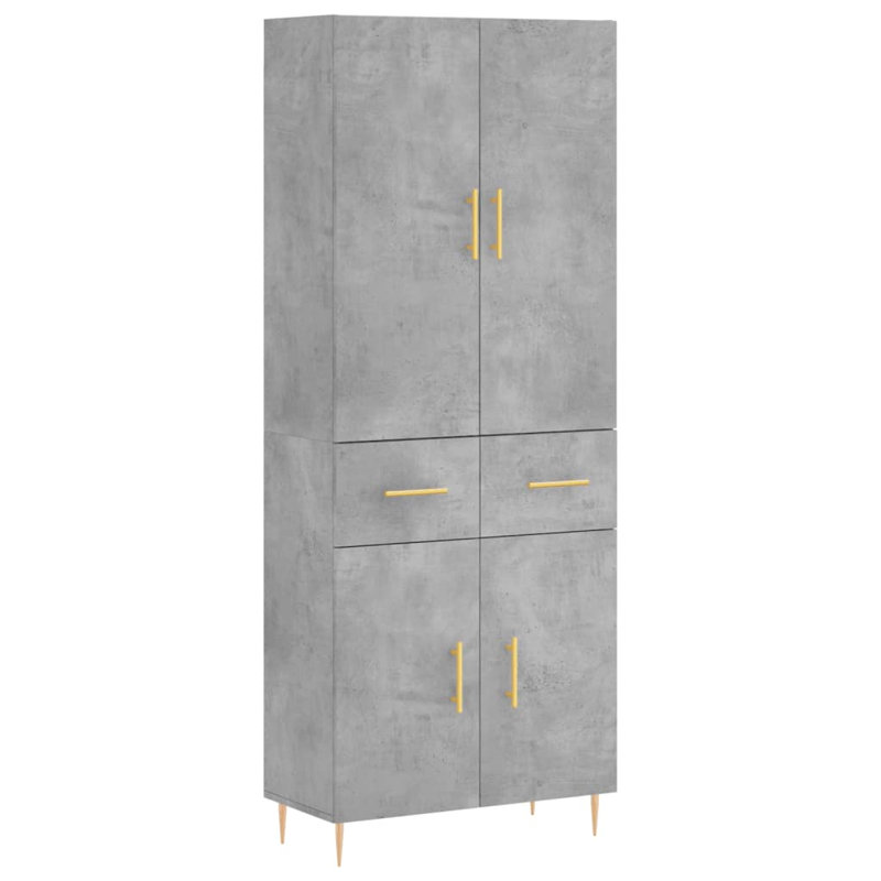 Burna 69.5cm Sideboard, Concrete Grey