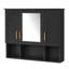 35 Inch Wall Mounted Medicine Cabinet with Mirror & Adjustable Shelves-1168584637