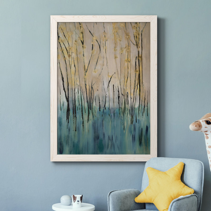 Mountain Air - Peinture sur toile encadrée, Cadre blanc, H 37,5 po x l 27,5 po x P 1,5 po