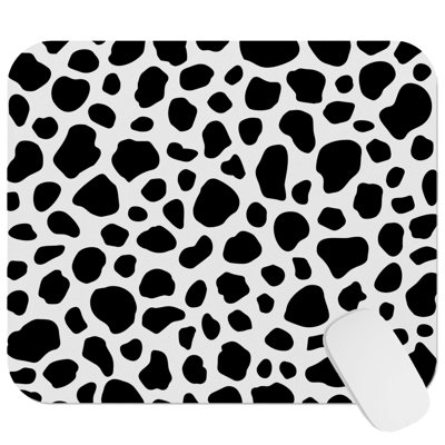 Animals Dalmation Style Pattern Modern Gaming Cute Office Laptop Desk Pad Gift Mat Square Rectangle Non-Slip Mousepad