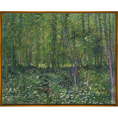 Trees And Undergrowth Print by Van Gogh