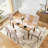 Luxurious Dining Chair Modern Button-Tufted Parsons Chair For Dining Room & Kitchen, Upholstered & Padded Seat For Extra Comfort-1051475947
