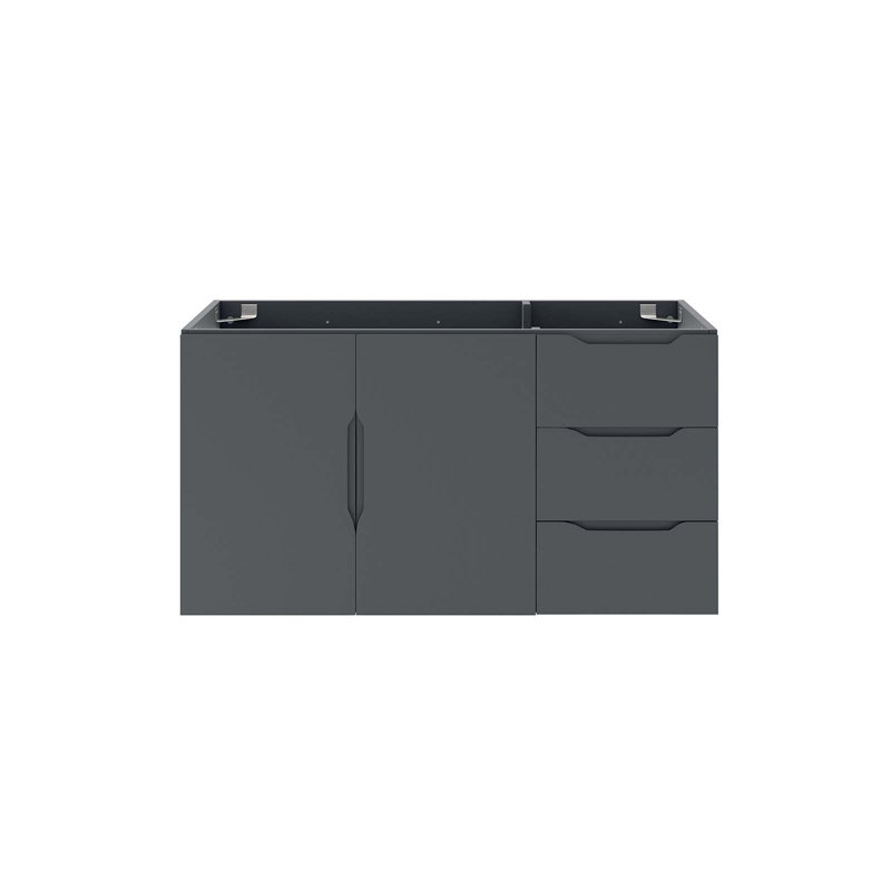 Modway Vitality 36" Bathroom Vanity Cabinet (Sink Basin Not Included), Gray
