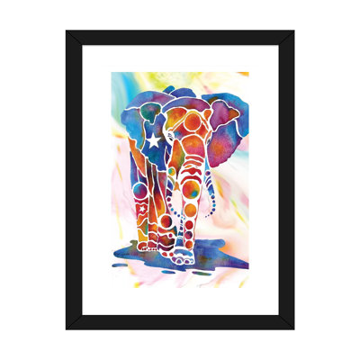 «Elephant II» par Jo Lynch - impression d'art graphique