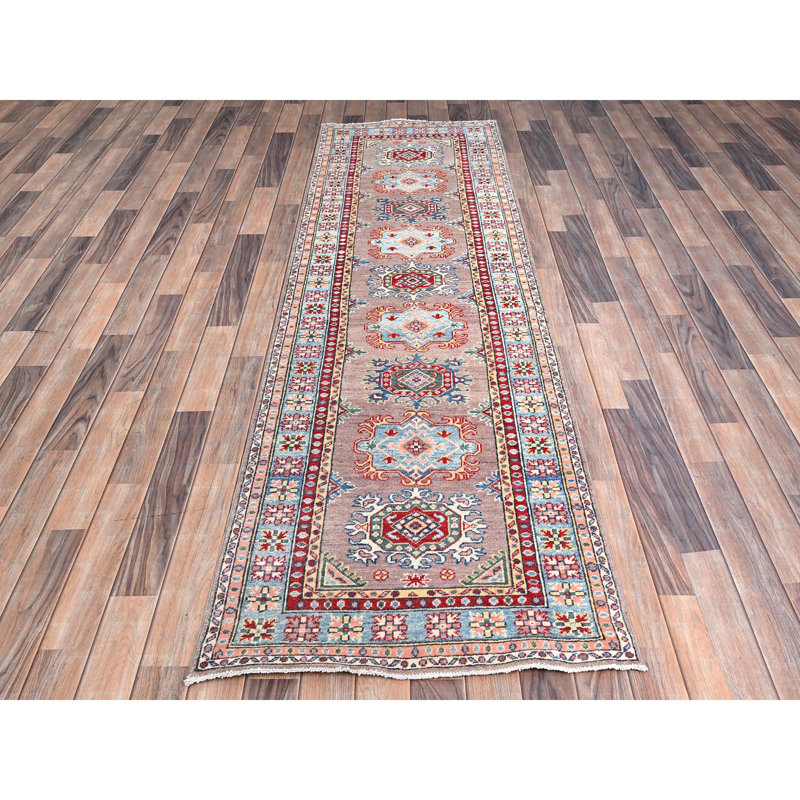 Tapis de couloir gris nouvel âge en laine 2 pi 7 po x 9 pi 3 po Wendemar
