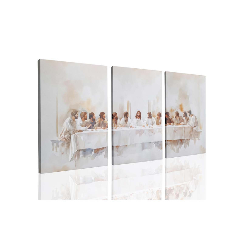 3 Piece Wrapped Canvas Print, 60 cm H x 120 cm W