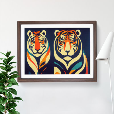Abstract Tigers - Framed Print