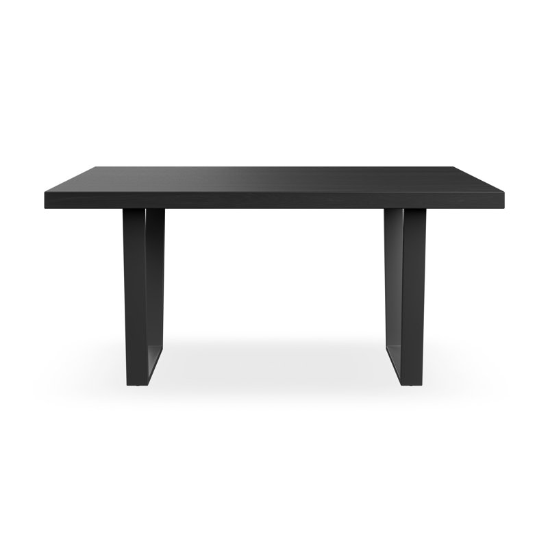 Shardul Dining Table Modern Table w Black Legs, Black