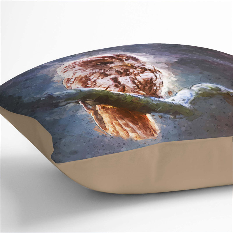 Square Throw Cushion, 40cm H x 40cm W x 15cm D, Stone