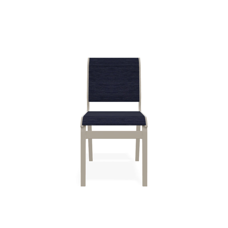 Chaise d'appoint de salle à manger Hiraku, Désert texturé, Indigo Collect