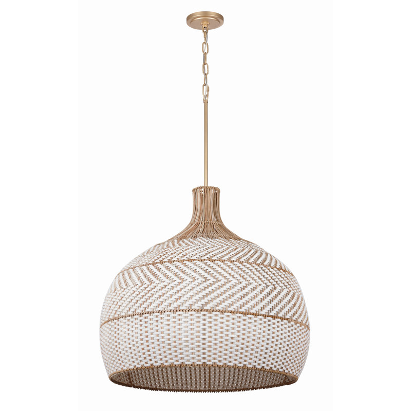 Lustre en forme de cloche à intensité variable 6 lumières Chastyn