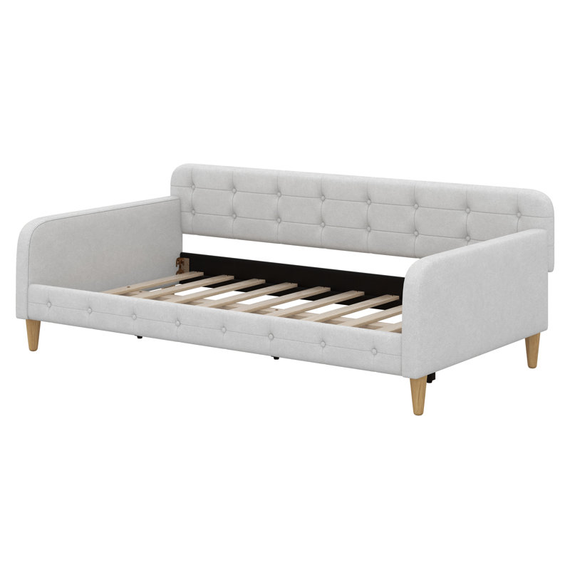 Jeroma Upholstered Daybed, Twin, White