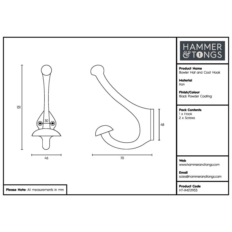Iron Wall Wall Hook