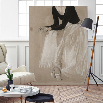 "ballet study i" par jennifer paxton parker, reproduction d’art sur toile tendue