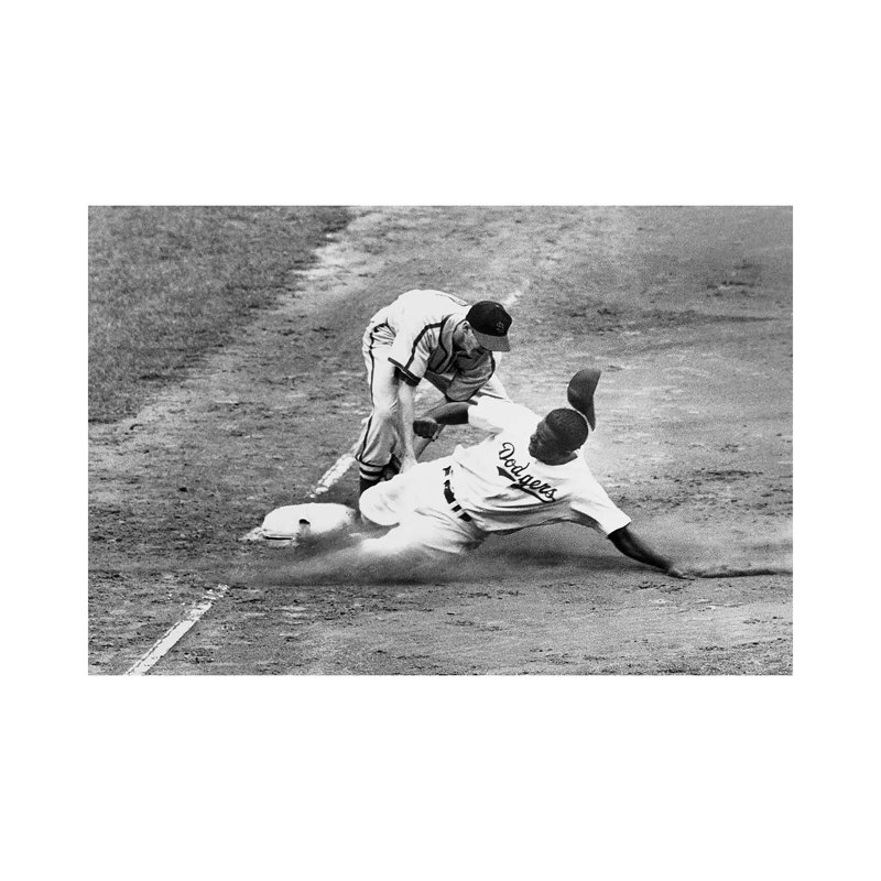 Jackie Robinson (1919-1972) - Wrapped Canvas Print, 66.04 cm H x 45.72 cm W x 1.91 cm D