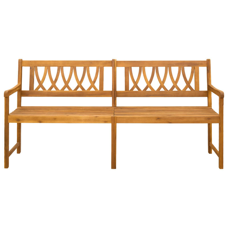 Outdoor Bench, 90cm H x 180cm W x 55.5cm D