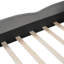 Lit plateforme tapissier taille tête de lit avec pied de lit arrondi et poche-246177601