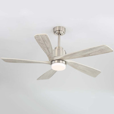 Sofucor 52" 5-Solid Blade Smart Modern Ceiling Fan with LED Light and Remote