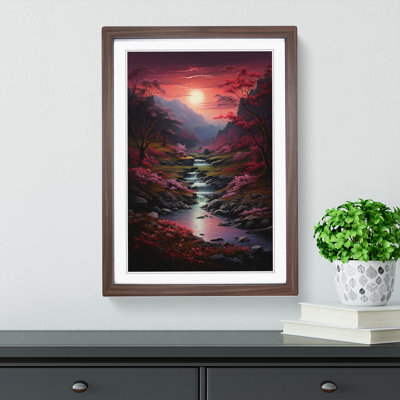 Landscape Tachisme - Framed Print