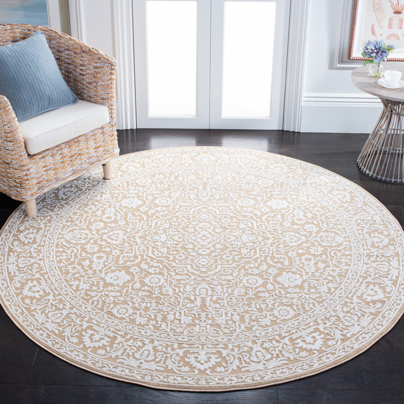 Wulfsige Performance Oriental Rug, Square 6'7"