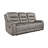 1Pc Double Reclining Sofa Polished Microfiber Upholstery, Plush Seating, Ish  Solid Wood Frame Furniture