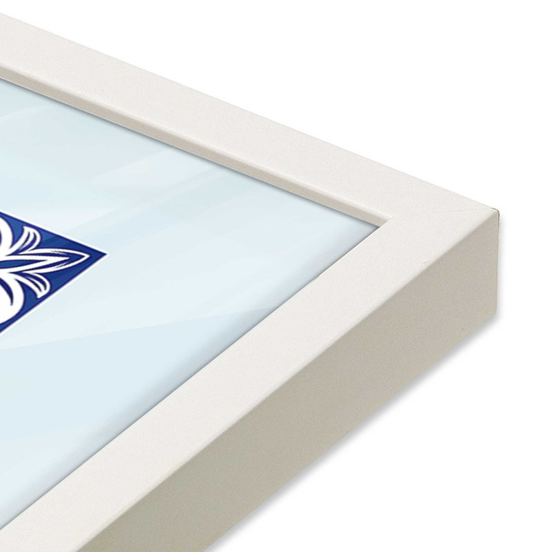 Impression sur carrelage marocain et citron, Blanc opaque, H 21 po x l 17 po
