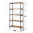 5-Shelf Bookcase In Antique Nutmeg And Black-92092418