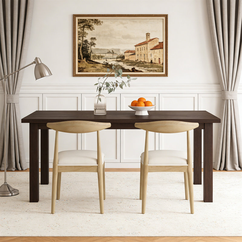 Chaise de salle à manger, Naturel, Beige