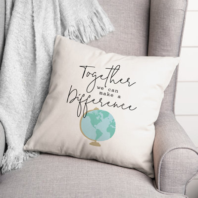 Coussin Ensemble nous pouvons faire une différence
