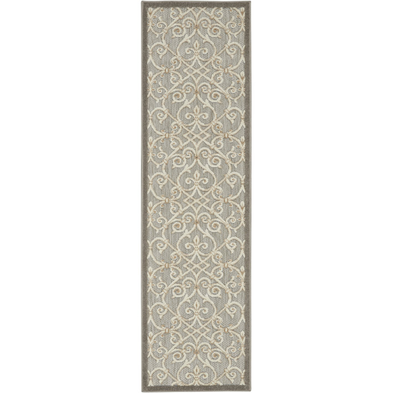 Tapis naturel moderne ikat Newton, Tapis de couloir 2 pi 3 po x 10 pi